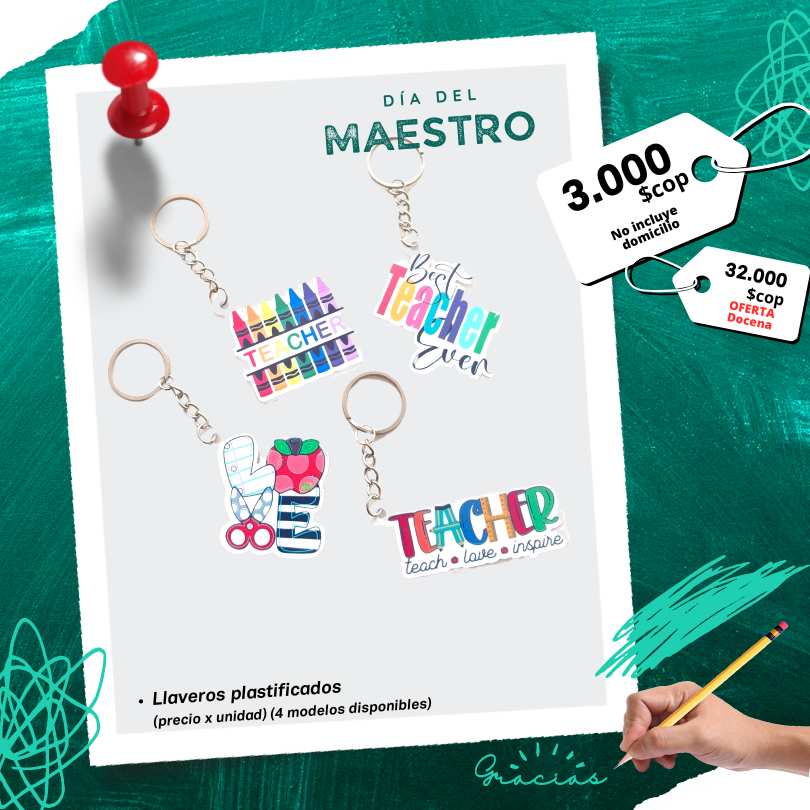 llaveros plastificados