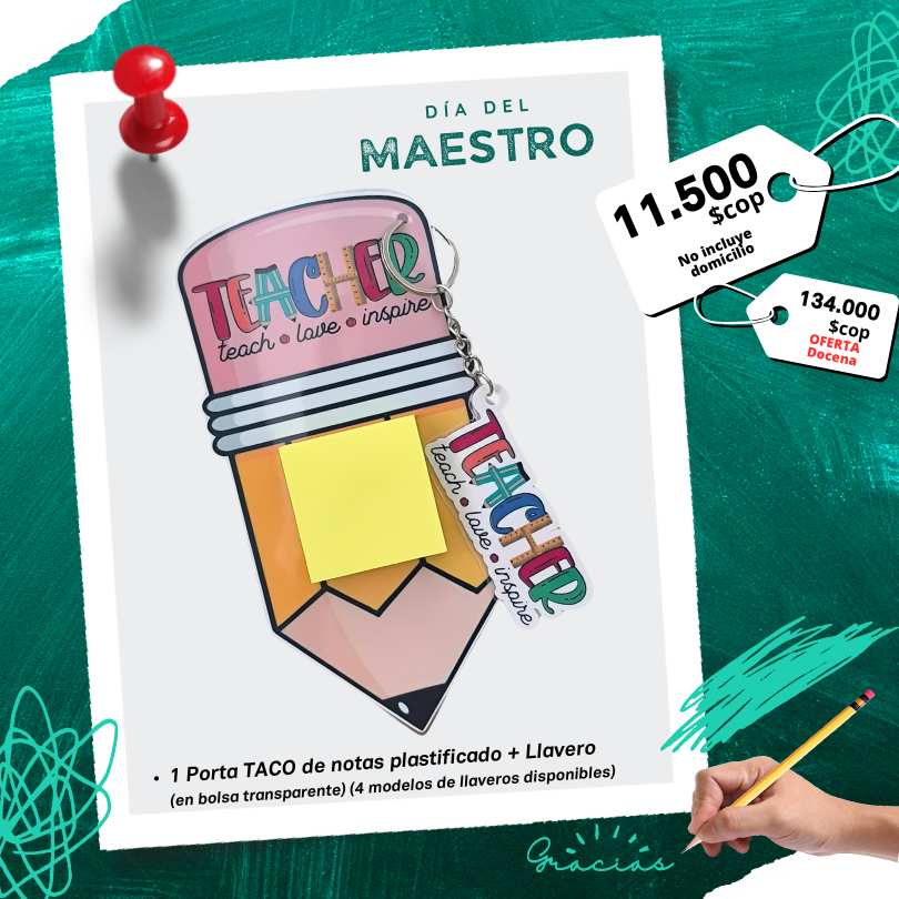 portanotas con llavero