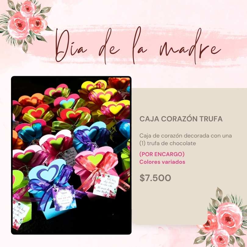 caja trufa corazon