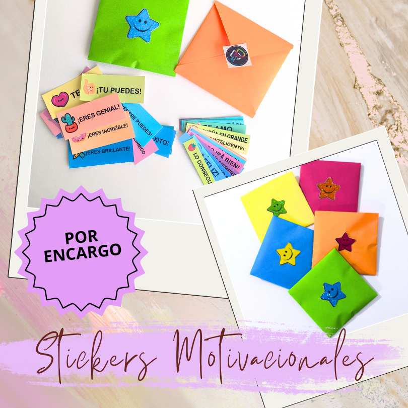 Stickers motivacionales con frases inspiradoras Paper Design
