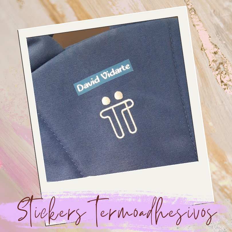 Etiquetas termoadhesivas para uniformes escolares