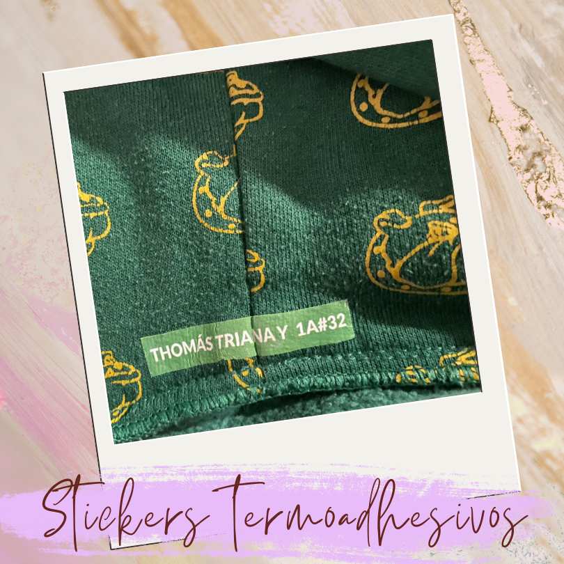 Stickers de tela personalizados y fáciles de pegar